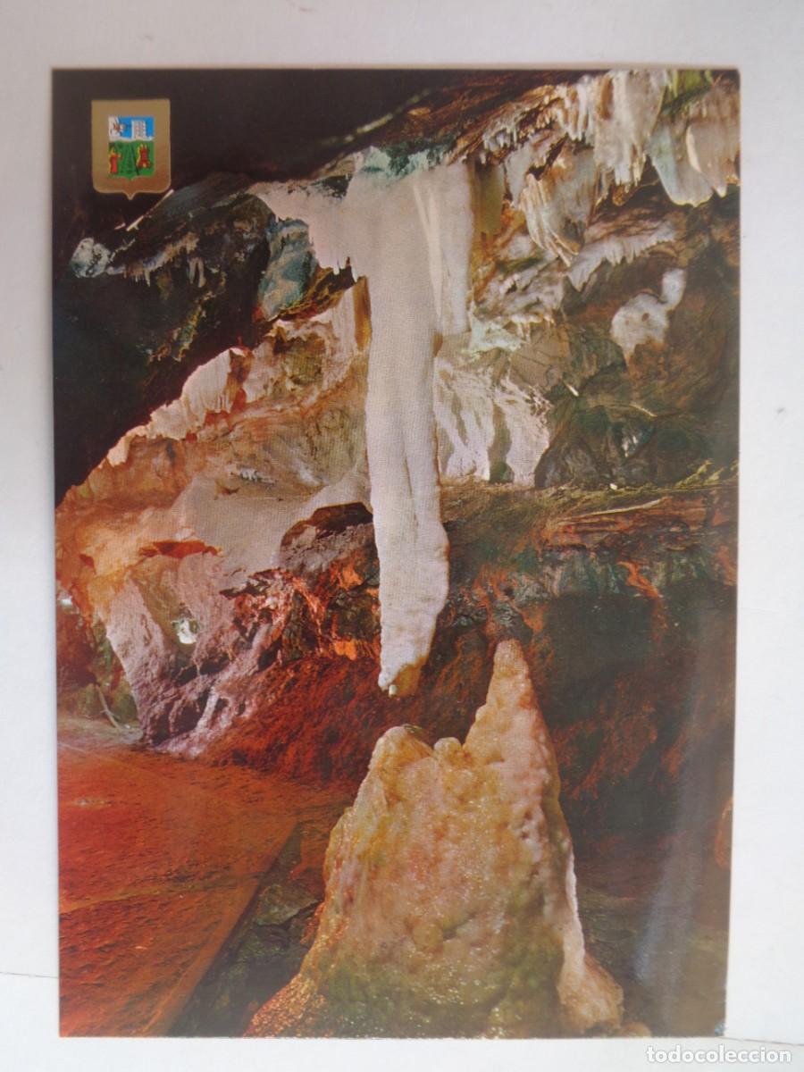Postales: POSTAL DE ARACENA ( HUELVA ) . GRUTA DE LAS MARAVILLAS : ESTALACTITA Y ESTALACMITA