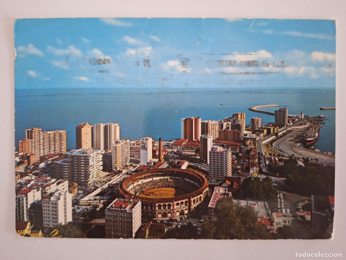 Postales: ANTIGUA POSTAL MALAGA PLAZA TOROS VISTA PARCIAL RV 3012