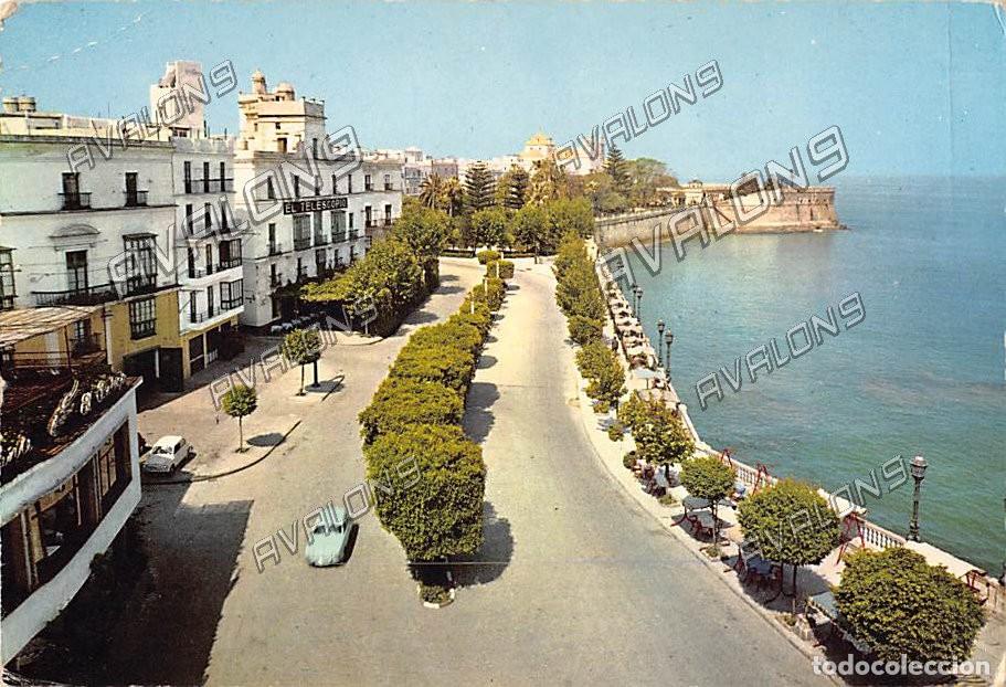 Postales: Avenida del Marqu&eacute;s de Comillas (C&aacute;diz) - Escrita - A&ntilde;os 60