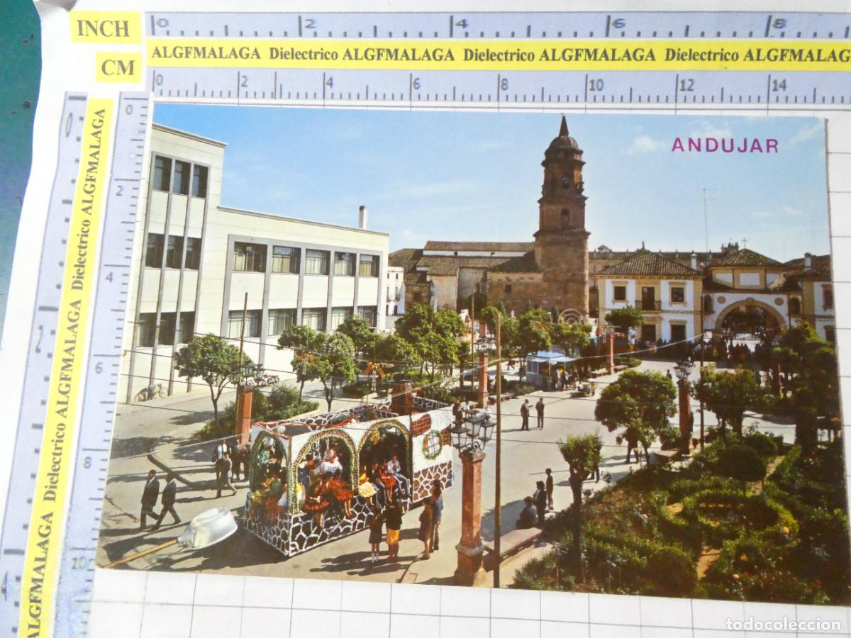 Postales: POSTAL DE JAEN. A&Ntilde;O 1968. AND&Uacute;JAR PLAZA DE ESPA&Ntilde;A. 2012 ARRIBAS. 2738