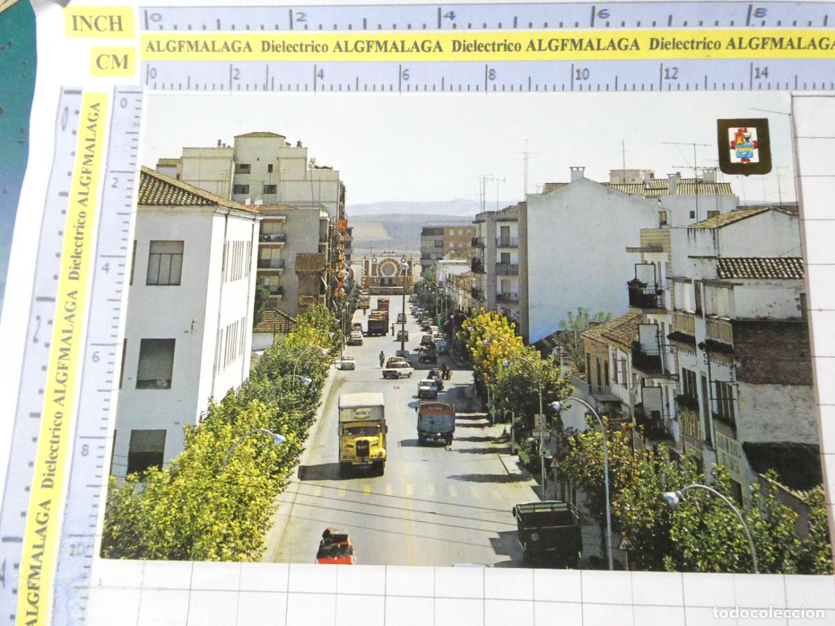 Postales: POSTAL DE JAEN. A&Ntilde;O 1974. AND&Uacute;JAR VISTA PARCIAL PLAZA TOROS CAMI&Oacute;N GALLETAS ARTIACH. 30 ESCUDO. 2744