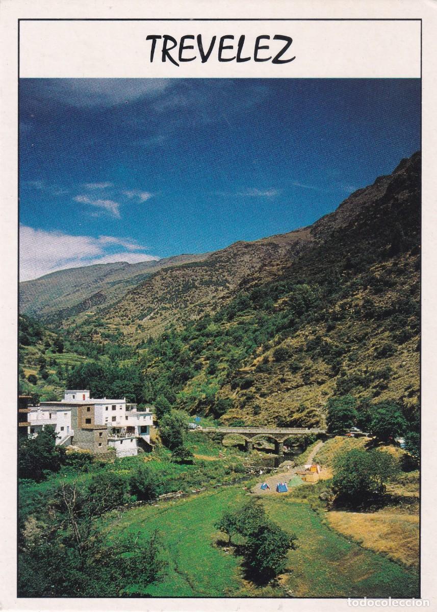 Postales: ALPUJARRA. BARRANCO DE TREVELEZ, PUEBLO MAS ALTO DE ESPA&Ntilde;A )