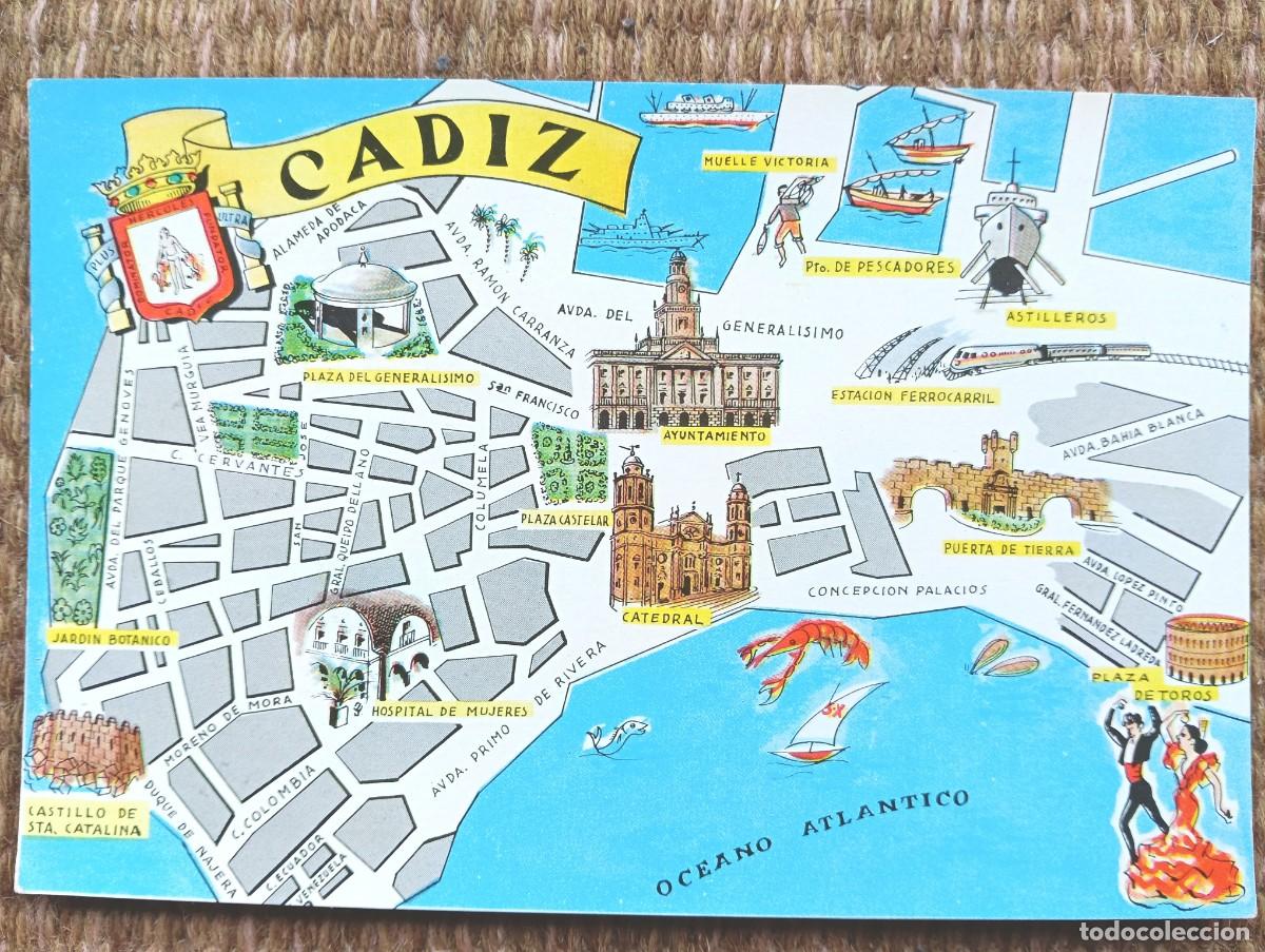 Postales: CADIZ - PLANO - MAPA - ED. FRESMO