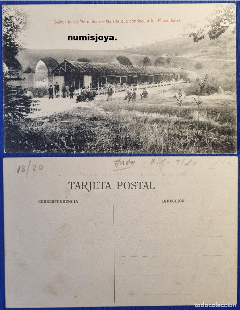 Postales: Postal de JAEN Espa&ntilde;a a&ntilde;o 1910. Galer&iacute;a que conduce a los Manantiales.