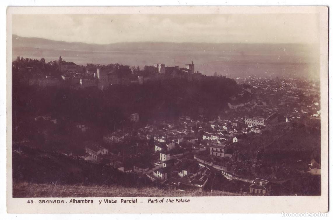 Postales: Granada: Alhambra y vista parcial. L. Roisin. No circulada (A&ntilde;os 20-30)