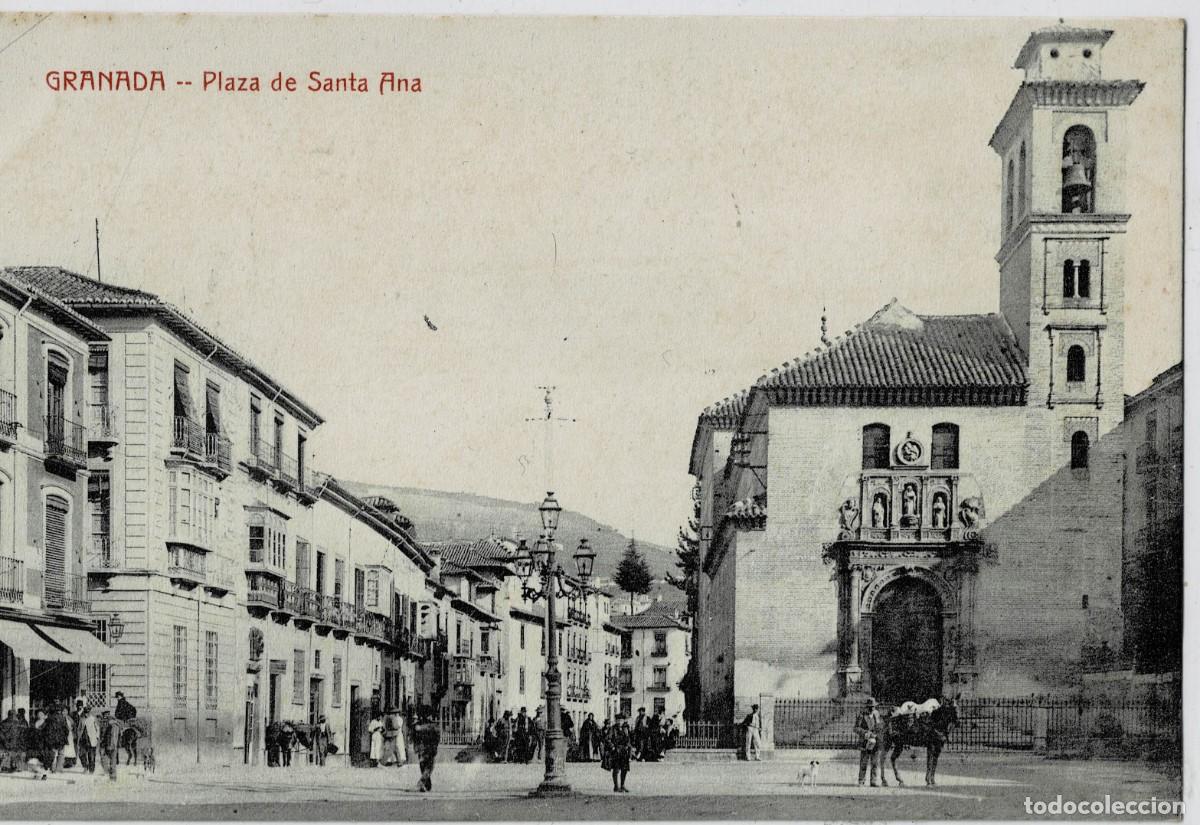 Postales: POSTAL ANTIGUA DE GRANADA. PLAZA DE SANTA ANA. P-ANGRA-797