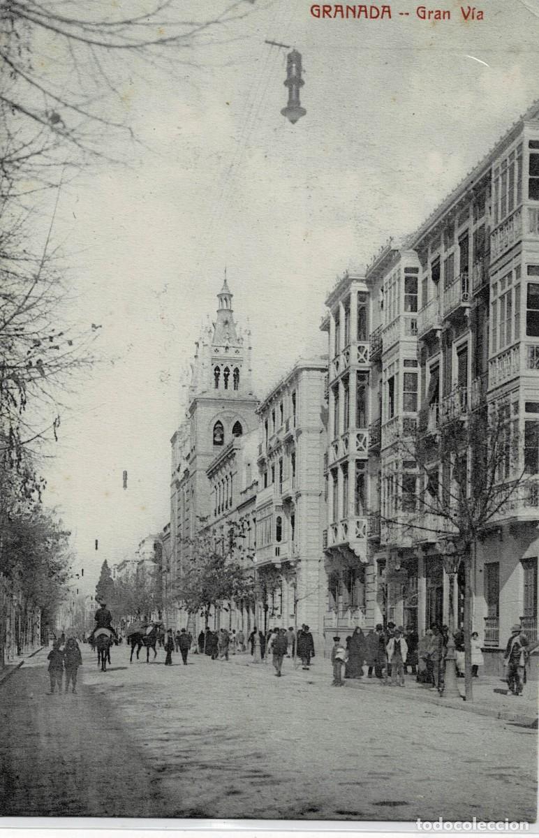 Postales: POSTAL ANTIGUA DE GRANADA. GRAN VIA. P-ANGRA-801