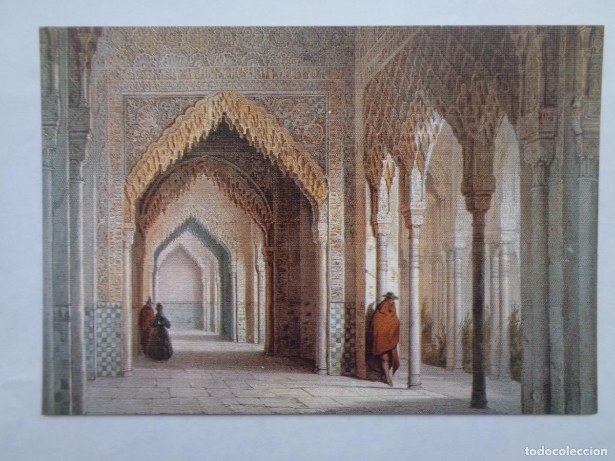 Postales: POSTAL DE GRANADA - LA ALHAMBRA : SALA DE REYES , GRABADO SIGLO XIX