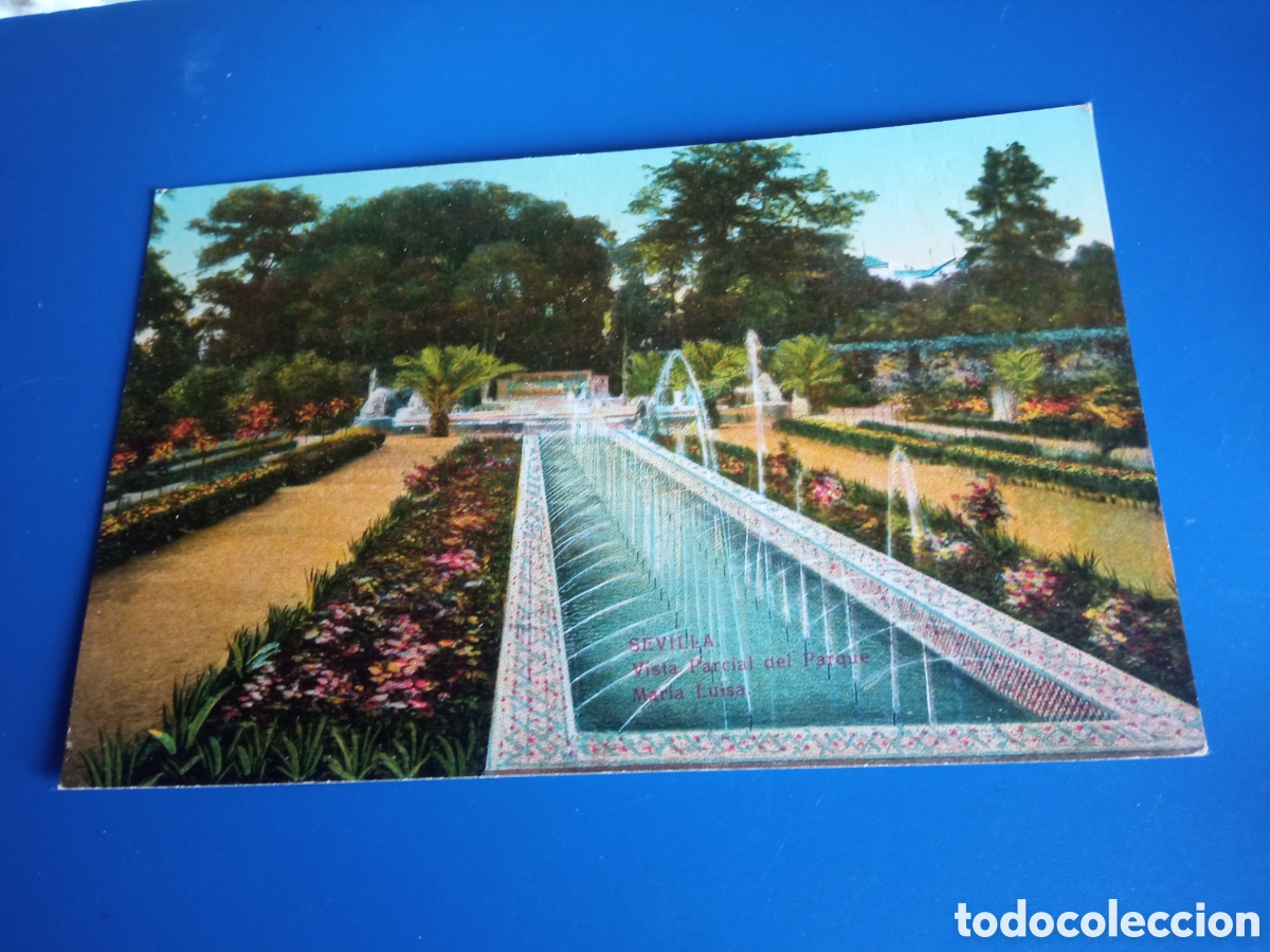 Postais: Antigua postal fotogr&aacute;fica, Sevilla, Parque de Maria Luisa