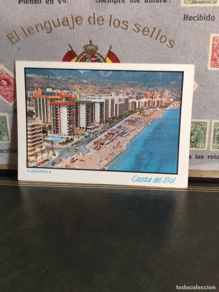 Postales: P6035 Postal Fuengirola 1350 Vista parcial del Paseo Mar&iacute;timo Rey de Espa&ntilde;a. Man&eacute;