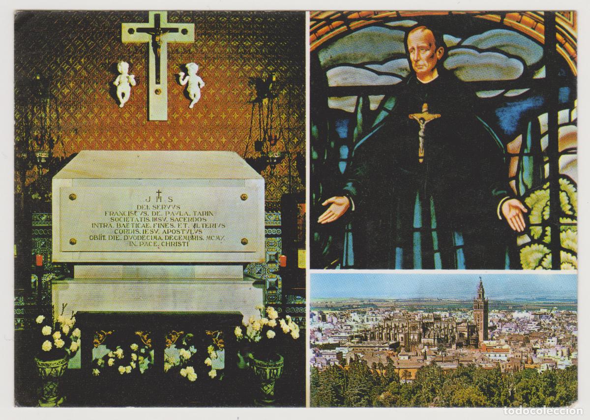 Postales: TARJETA POSTAL - SEVILLA - IGLESIA DEL SAGRADO CORAZON, SEPULCRO DEL P. TARIN -N&ordm; 6- HARETON-RUQUEL