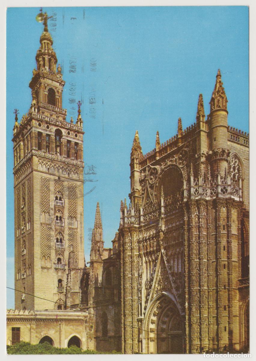 Postales: TARJETA POSTAL - SEVILLA - LA CATEDRAL Y LA GIRALDA - N&ordm; 144 - EDICIONES RO