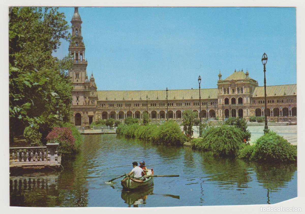 Postales: TARJETA POSTAL - SEVILLA - PLAZA DE ESPA&Ntilde;A - N&ordm; 138 - EDICIONES RO