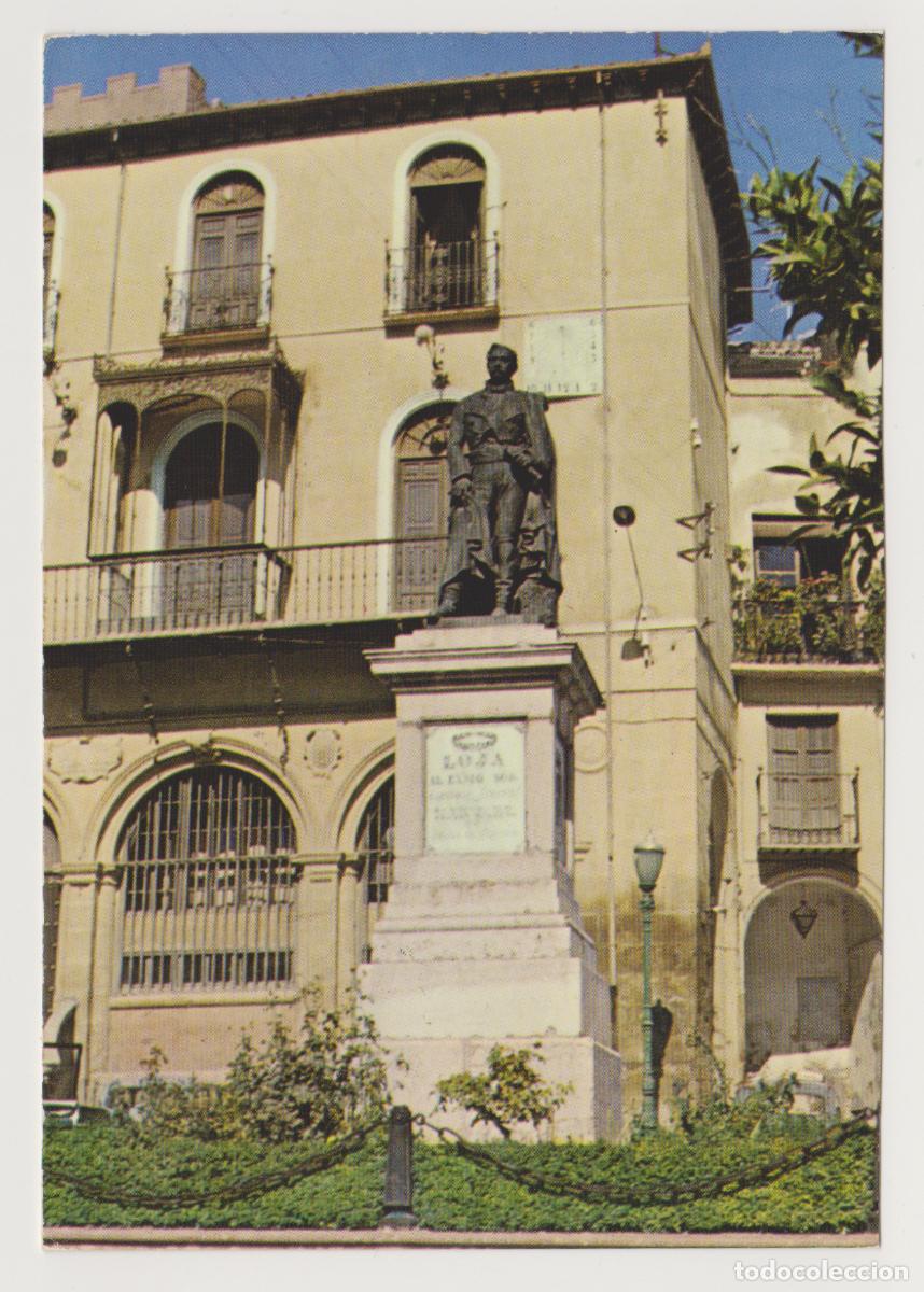 Postales: TARJETA POSTAL - GRANADA - LOJA, MONUMENTO AL DUQUE DE VALENCIA - N&ordm; 1 - LIBRERIA CERVANTES