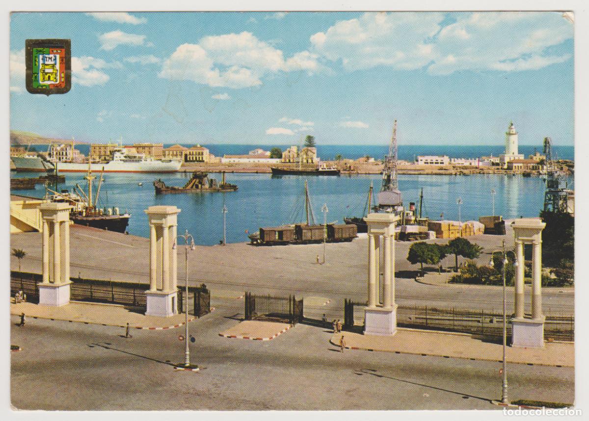Postales: TARJETA POSTAL - MALAGA - ENTRADA AL PUERTO - N&ordm; 28 - EDICIONES FISA