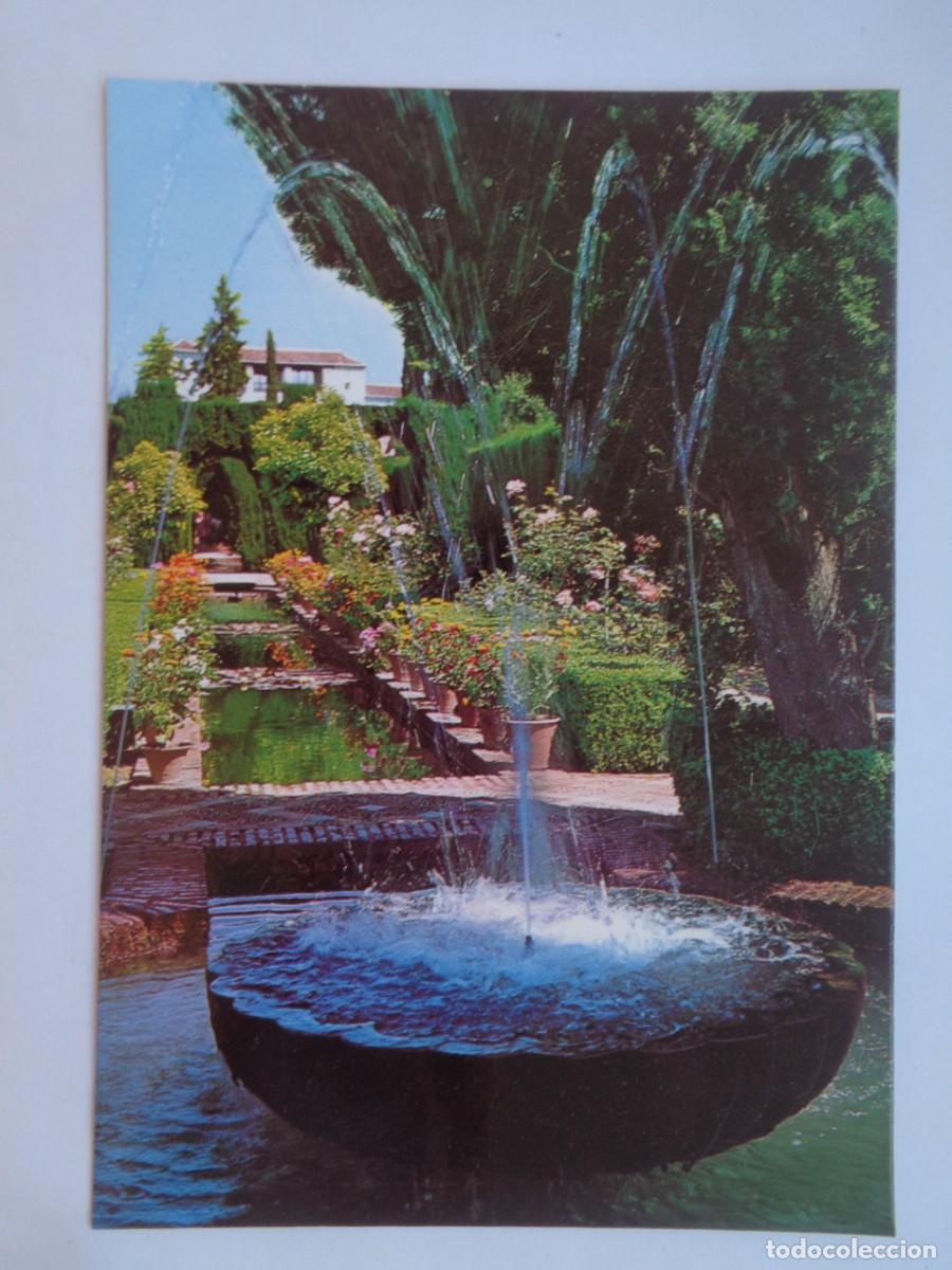 Postales: POSTAL DE GRANADA : JARDINES DEL GENERALIFE