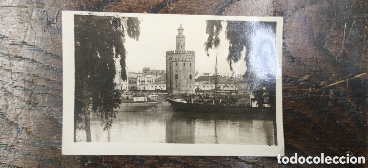 Postales: Postal Sevilla - R&iacute;o Guadalquivir y Torre del Oro - N&ordm; 19 - Circulada 1947 (Sellos Franco y Cid)
