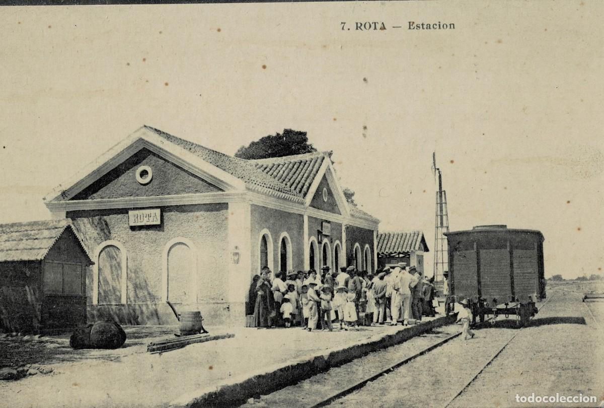 Postales: POSTAL ANTIGUA DE ROTA. LA ESTACION. P-ANROT-008