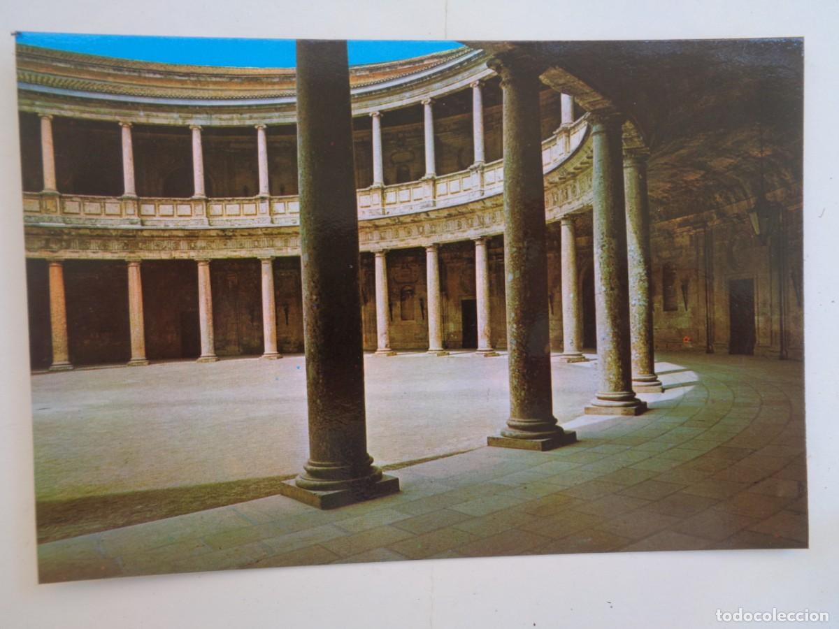 Postales: POSTAL DE GRANADA - LA ALHAMBRA : INTERIOR PALACIO DE CARLOS V