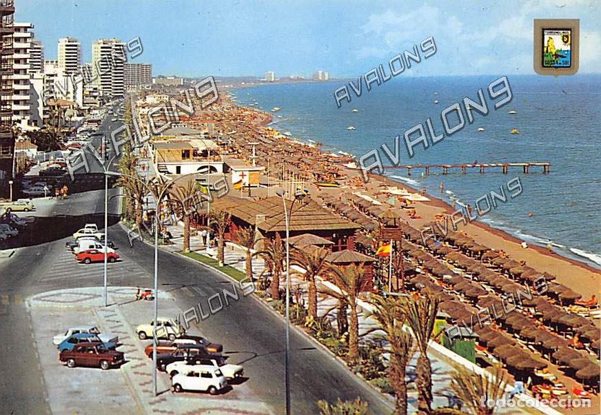 Postales: El Balondillo, playa y Paseo Mar&iacute;timo en Torremolinos (M&aacute;laga) - Sin Circular - A&ntilde;os 70