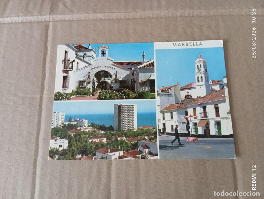 Postales: POSTAL MARBELLA COSTA DEL SOL GUARDIA MUNICIPAL CIRCULACION A&Ntilde;OS 60