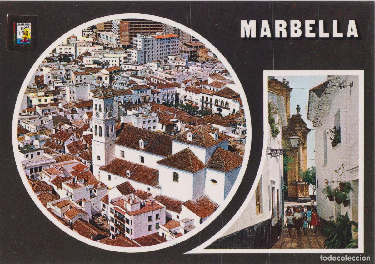 Cartes Postales: MARBELLA (MALAGA) VISTA PARCIAL, CALLE T&Iacute;PICA - ESCUDO DE ORO N&ordm;109 - S/C