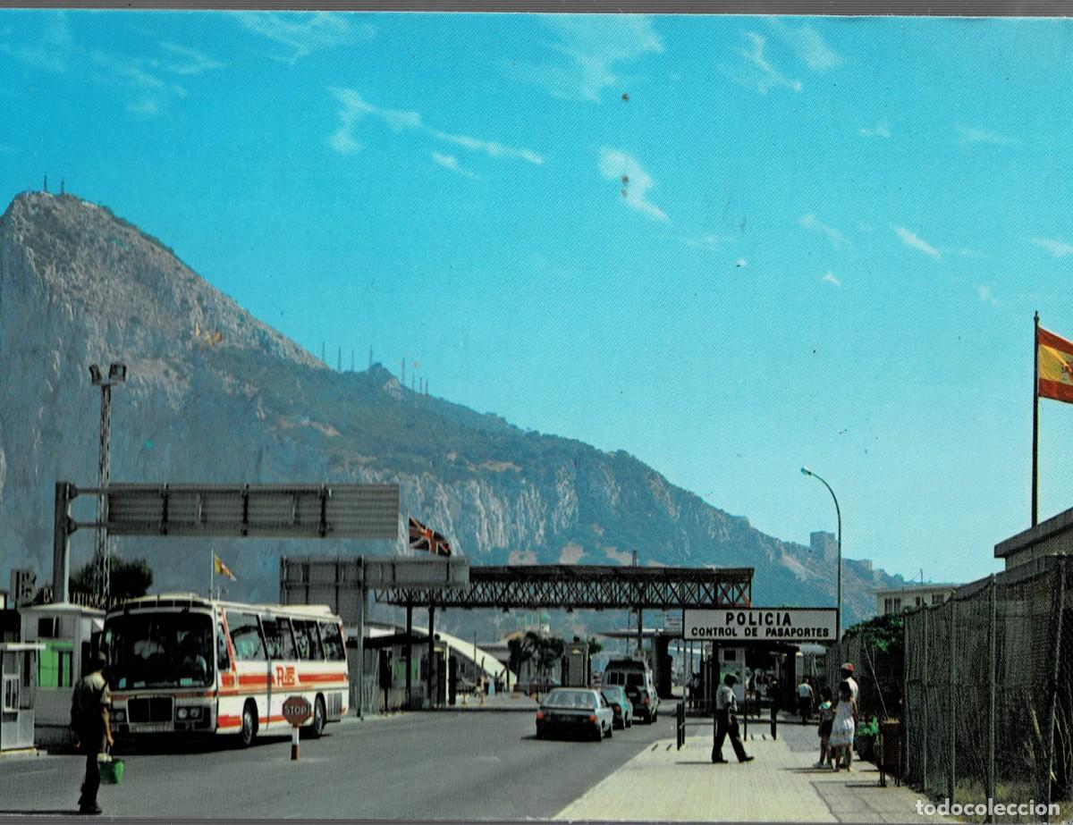 Postales: POSTAL MODERNA DE GIBRALTAR. LA LINEA DE LA CONCEPCION. FRONTERA ESPA&Ntilde;A-GIBRALTAR. P-GIBR-277