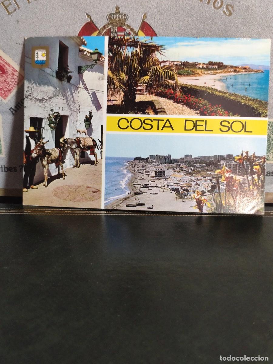 Postales: P6159 Postal Costa del Sol 1 Burros-Taxi Playa Santa Ana La Carihuela .Dom&iacute;nguez