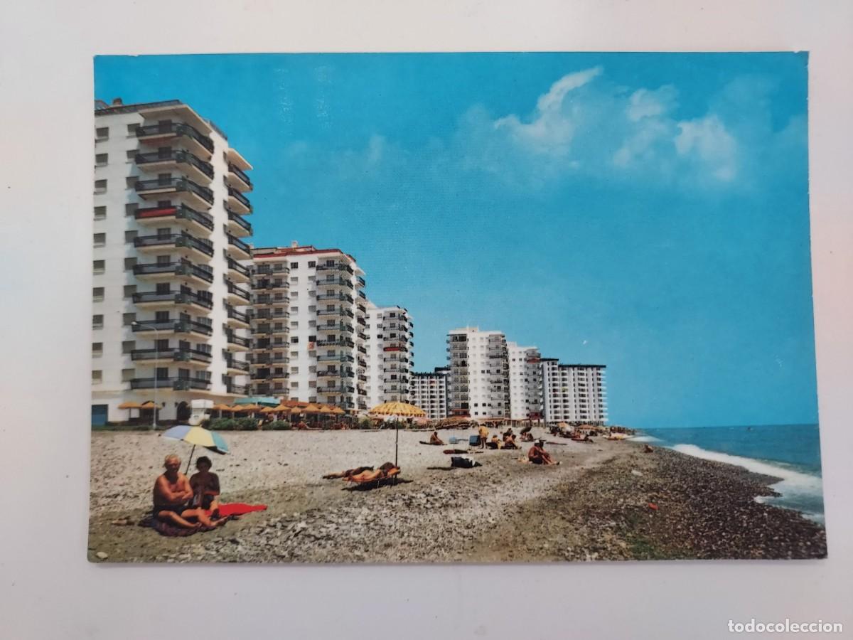 Postales: POSTAL ALGARROBO COSTA PLAYA. 1975. SIN CIRCULAR. MALAGA
