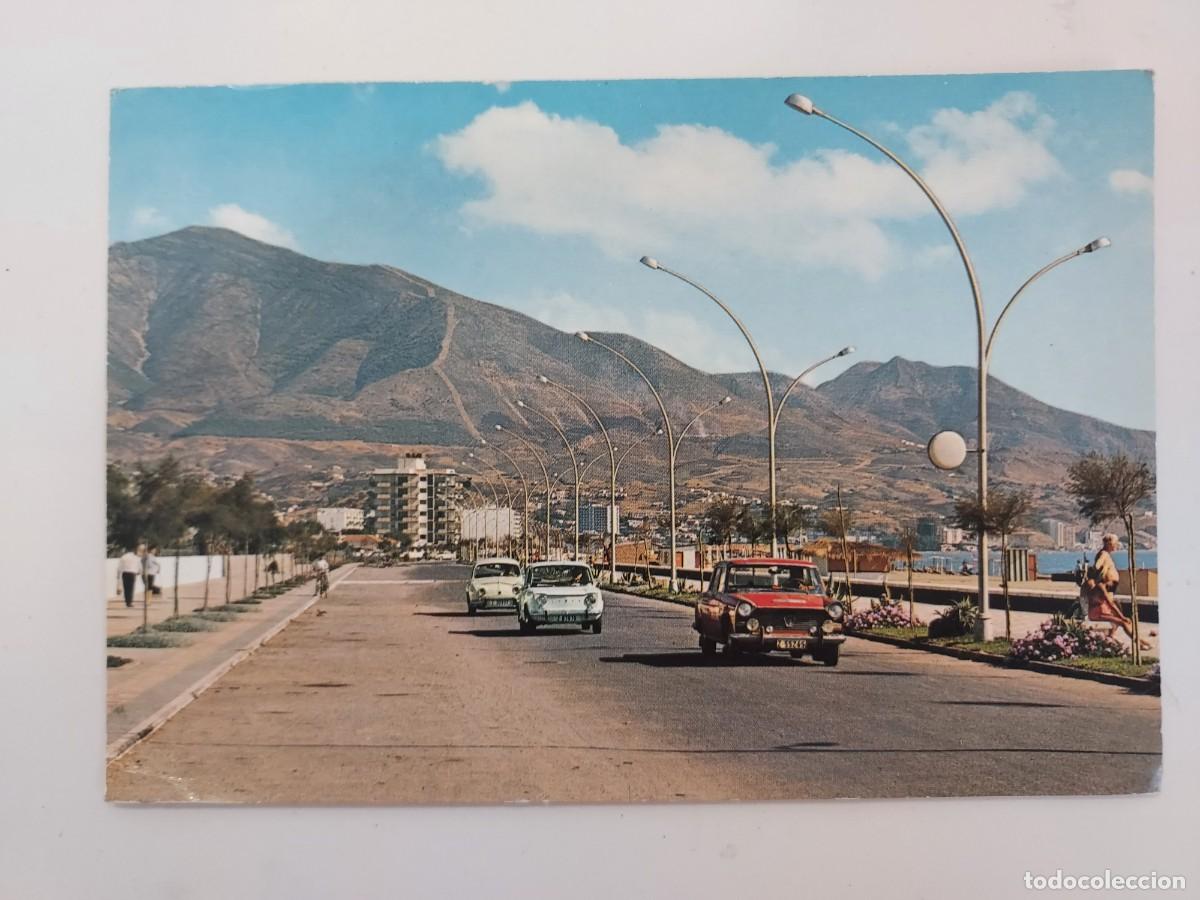 Postales: POSTAL FUENGIROLA PASEO MARITIMO. 1969. CIRCULADA. MALAGA. SIMCA