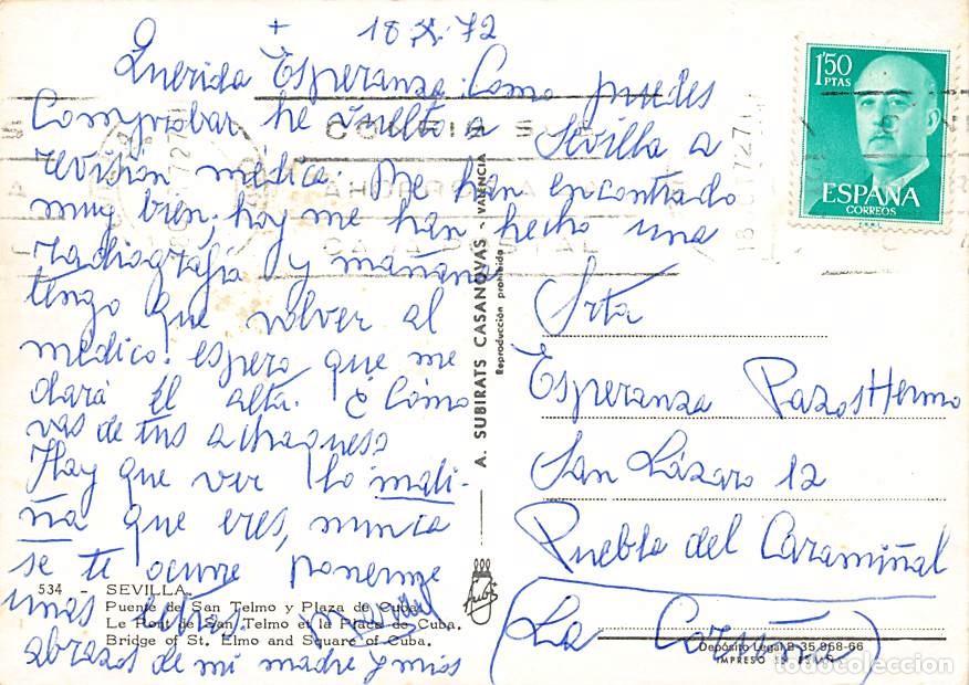 Postales: Sevilla - Circulada con sello - Foto 3