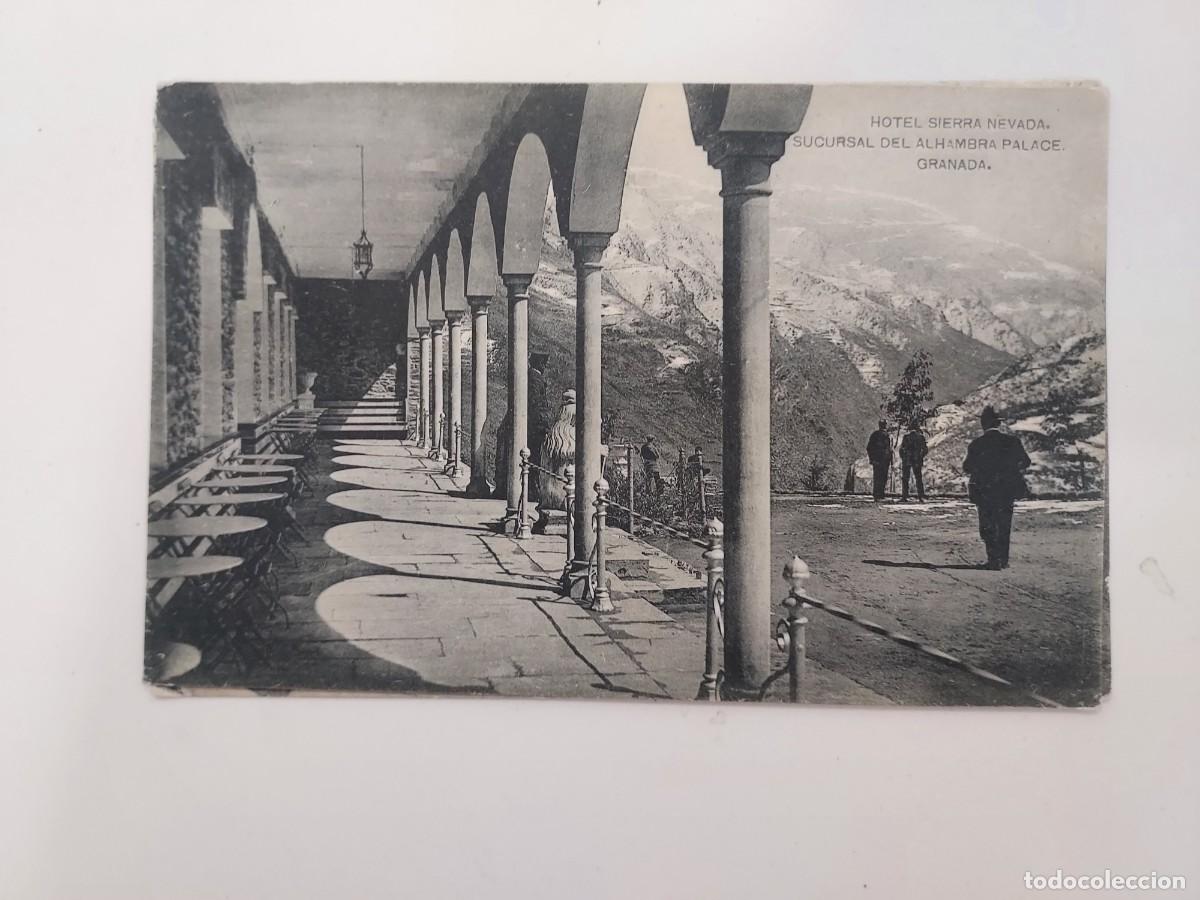 Postales: POSTAL GRANADA HOTEL SIERRA NEVADA SUCURSAL DEL ALHAMBRA PALACE. HAUSER Y MENET. SIN CIRCULAR