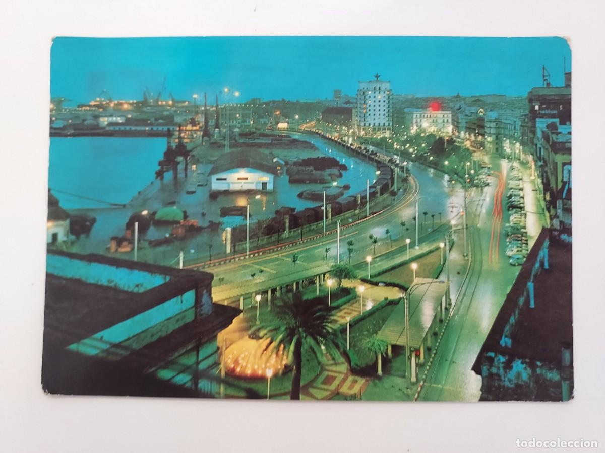 Postales: POSTAL CADIZ AVENIDA RAMON DE CARRANZA Y PUERTO DE NOCHE. 1965. ESCRITA