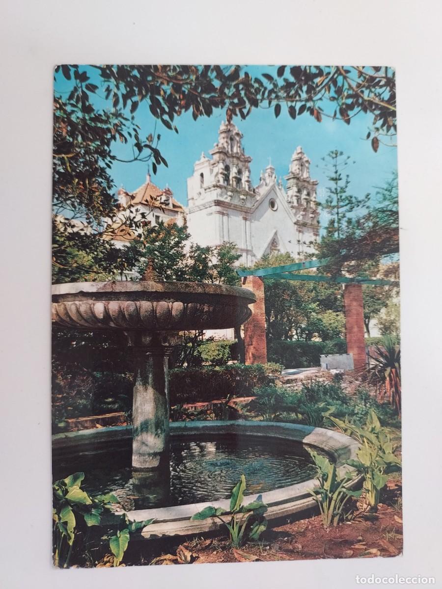 Postales: POSTAL CADIZ ALAMEDA MARQUES DE COMILLAS IGLESIA DEL CARMEN. 1962. ESCRITA