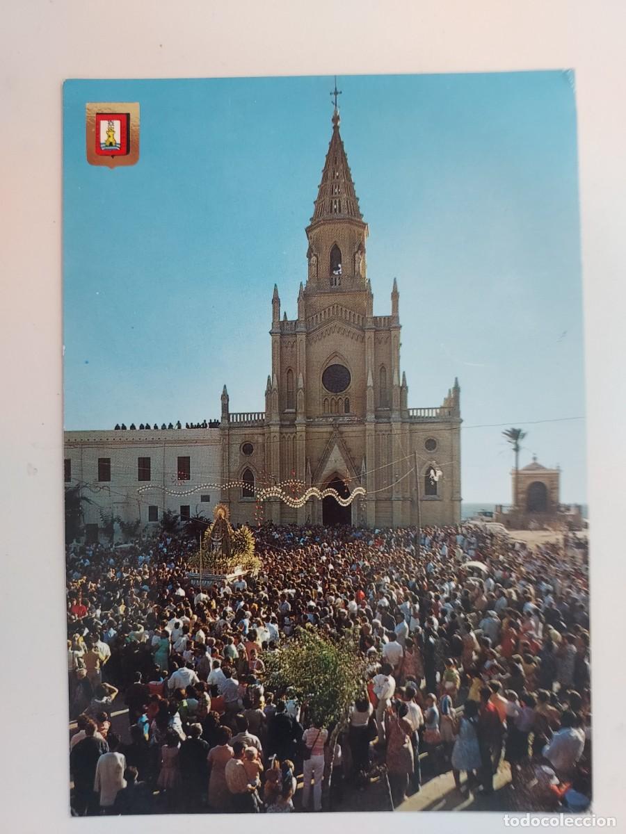 Postales: POSTAL CHIPIONA SANTUARIO DE REGLA PROCESION VIRGEN DE REGLA. 1971. SIN CIRCULAR. CADIZ