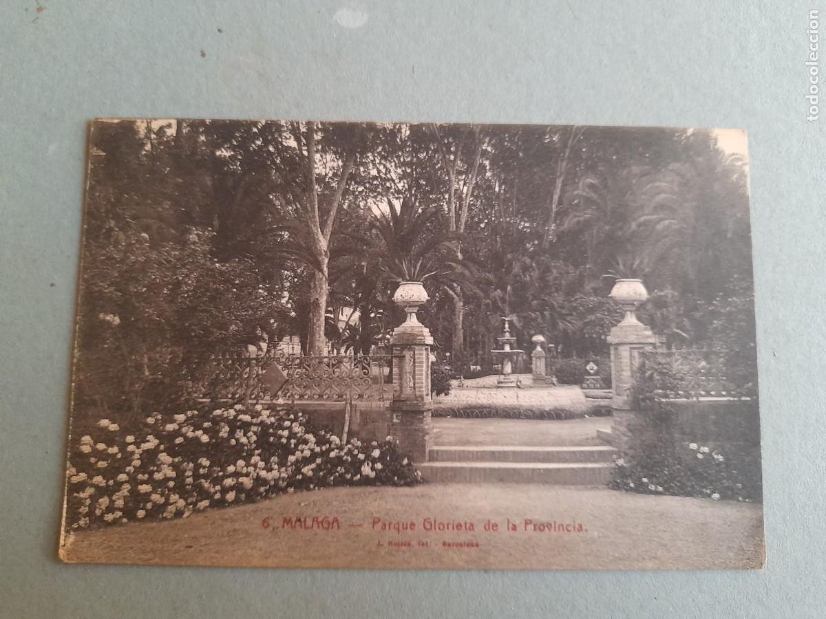 Postales: Postal malaga -6- parque glorieta de la provincia, roisin , circ 1933