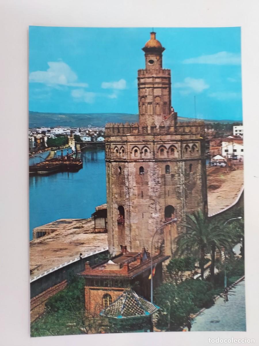 Postales: POSTAL SEVILLA TORRE DEL ORO Y RIO GUADALQUIVIR. 1967. SIN CIRCULAR