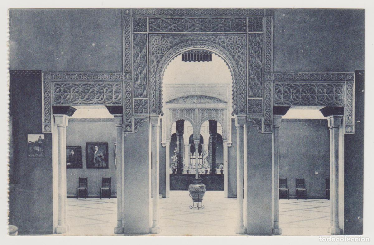 Postales: TARJETA POSTAL - SEVILLA - INTERIOR DEL PABELLON DE ARTES E INDUSTRIAS - EDICIONES CLICHE O&Ntilde;A