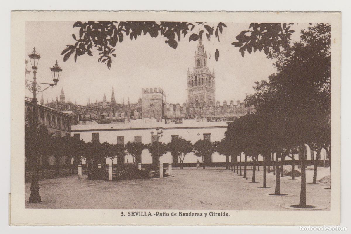 Postales: TARJETA POSTAL - SEVILLA - PATIO DE BANDERAS Y GIRALDA - N&ordm; 5