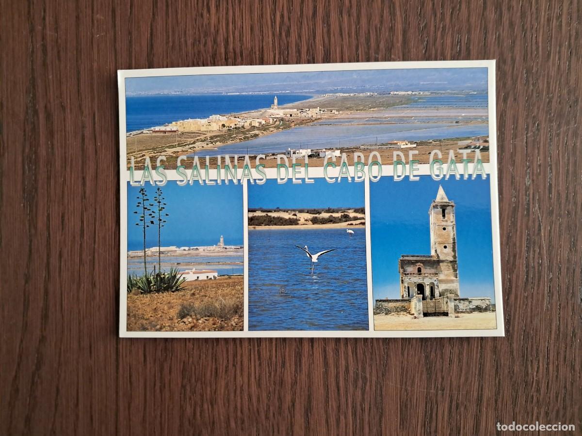 Postales: postal de Espa&ntilde;a, Las Salinas del Cabo de Gata, Costa de Almer&iacute;a, a&ntilde;o 1998.