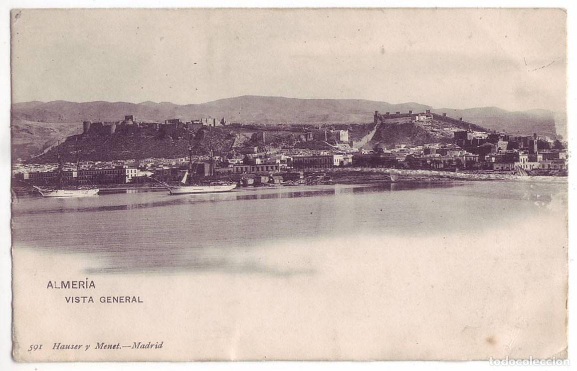 Postales: Almer&iacute;a: Vista general. Hauser y Menet. Sin dividir. Circulada (Anterior 1905)