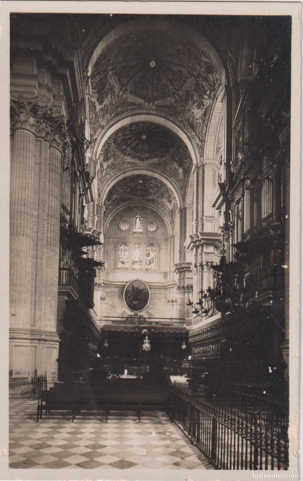 Postales: MALAGA, INTERIOR DE LA CATEDRAL, CORO &ndash; L.ROISIN FOT&Oacute;GRAFO N&ordm;108 &ndash; S/C