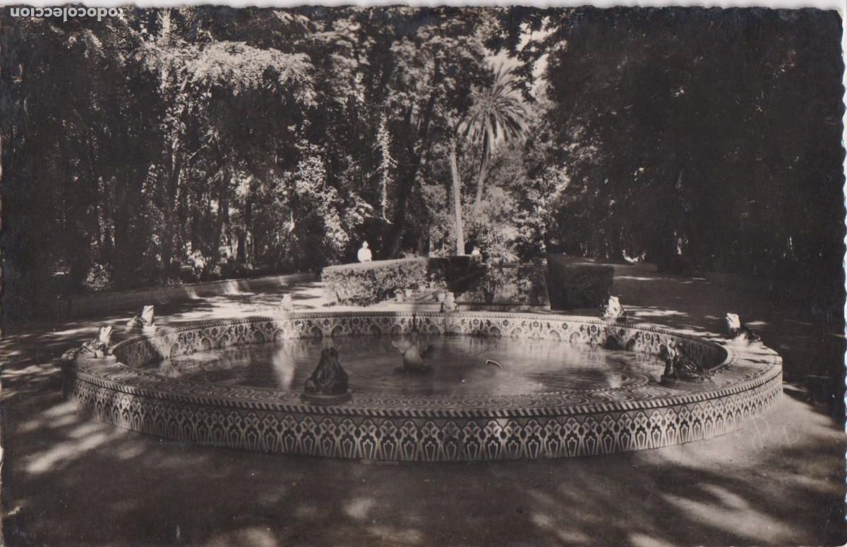Postales: SEVILLA, PARQUE DE MARIA LUISA, FUENTE DE LAS RANAS &ndash; HELIOTIPIA ARTISTICA ESPA&Ntilde;OLA N&ordm;88 &ndash; ESCRITA