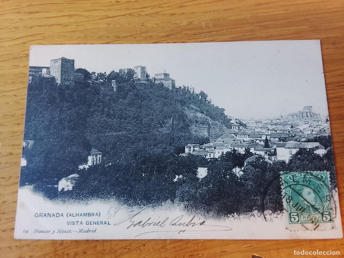 Postales: Granada, postal antigua. Hauser y Menet. Dorso sin dividir