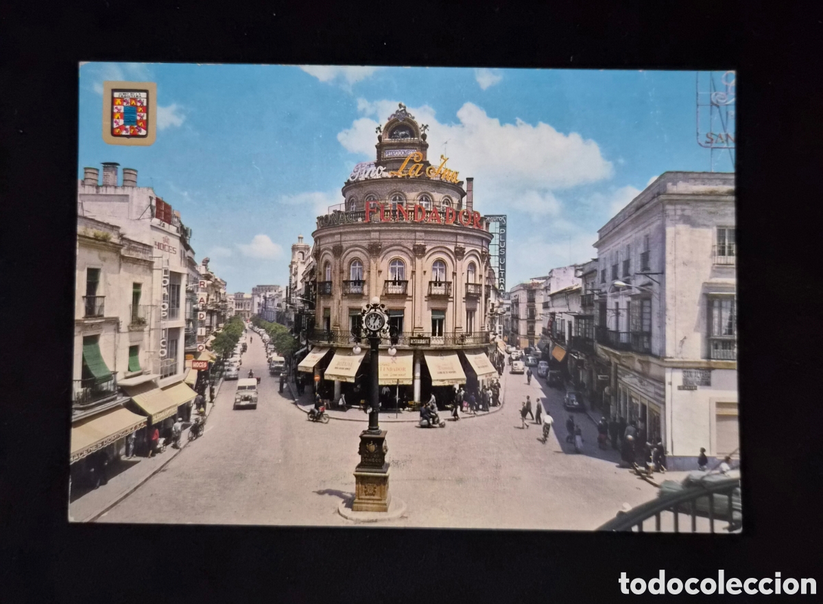 Postales: Postal antigua Jerez de la Frontera El Gallo Azul
