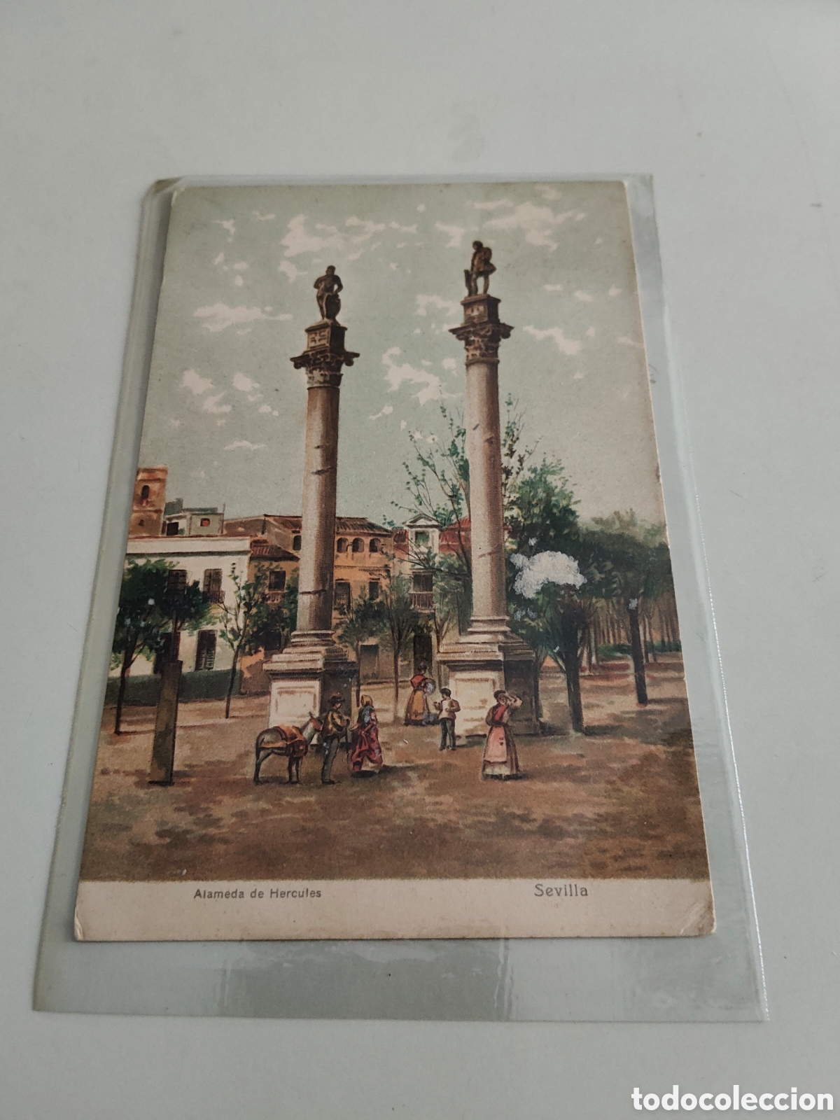 Postales: Tarjeta postal Sevilla Alameda de Hercules Stengel & Co Dresden 29560