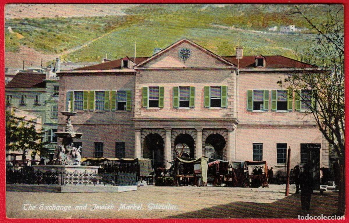 Postkarten: Gibraltar - The Exchange and Jewish Market
