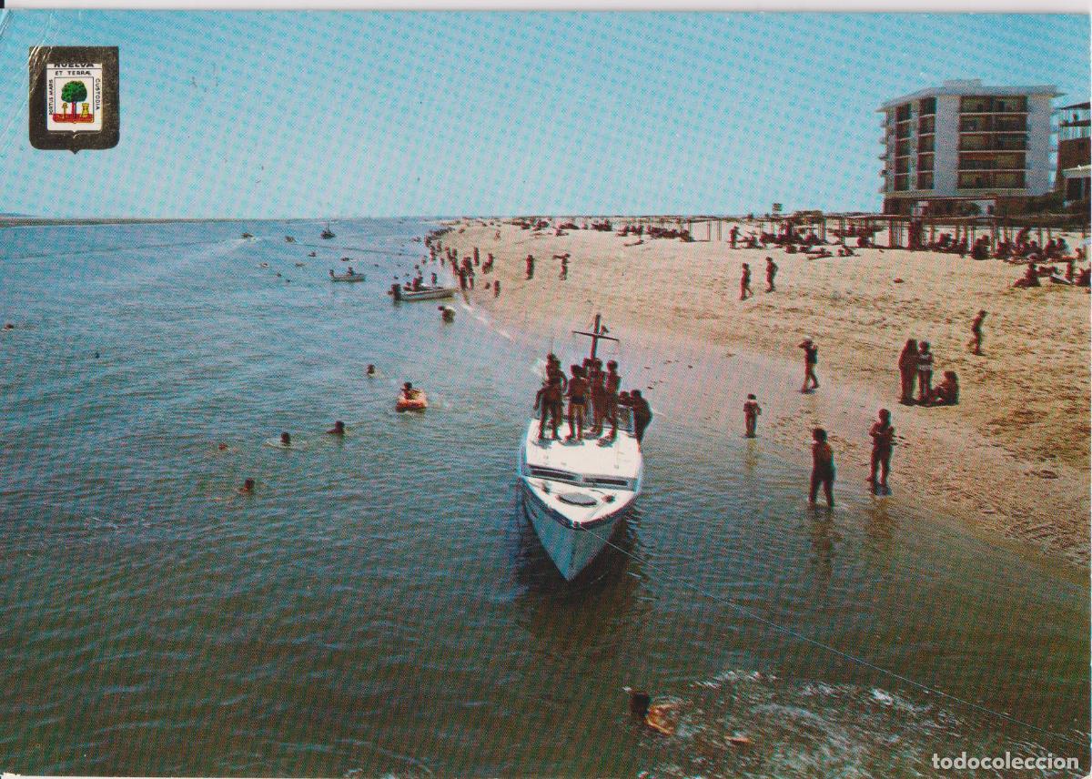 Postales: PUNTA UMBRIA (HUELVA) PLAYA CANALETA - ESCUDO DE ORO N&ordm;1380 - CIRCULADA