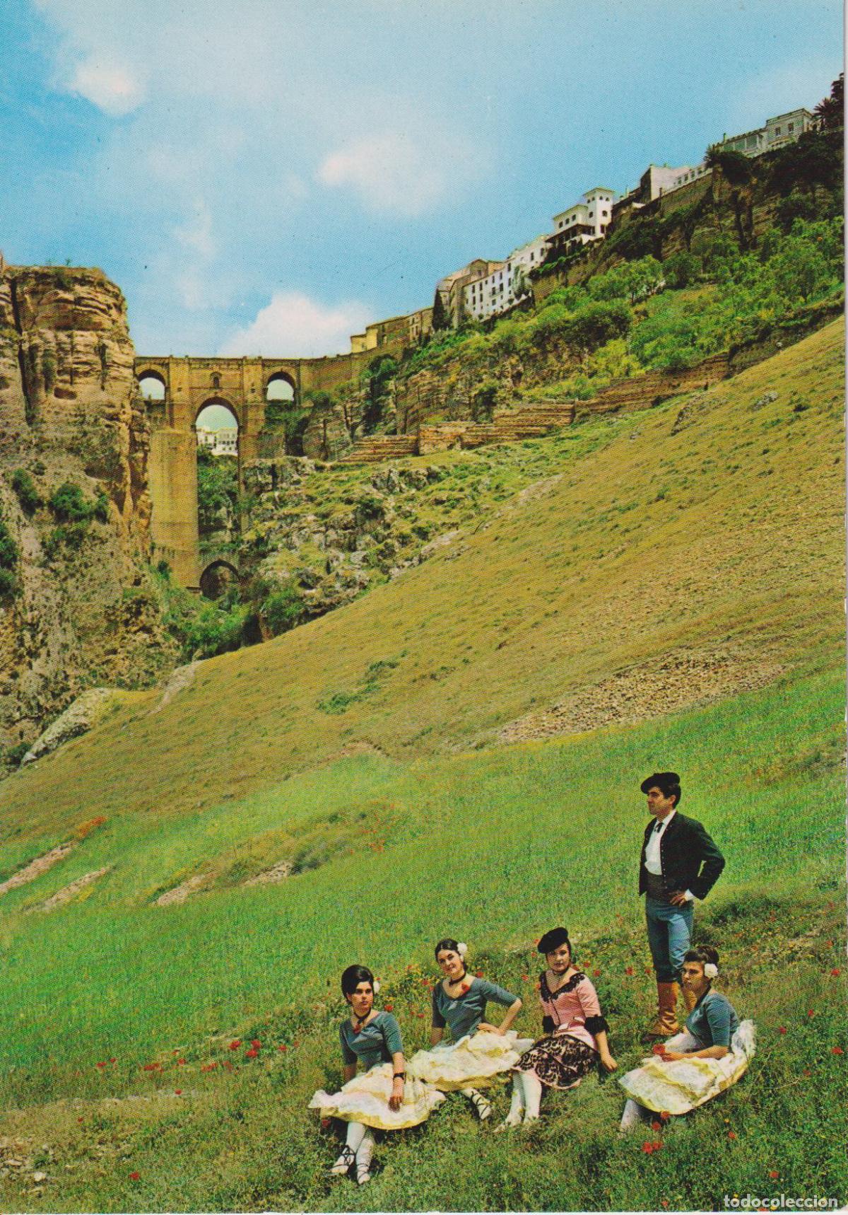 Postales: RONDA (MALAGA) PUENTE NUEVO Y LADERAS DEL TAJO - EDICIONES ARRIBAS N&ordm;2029 - S/C