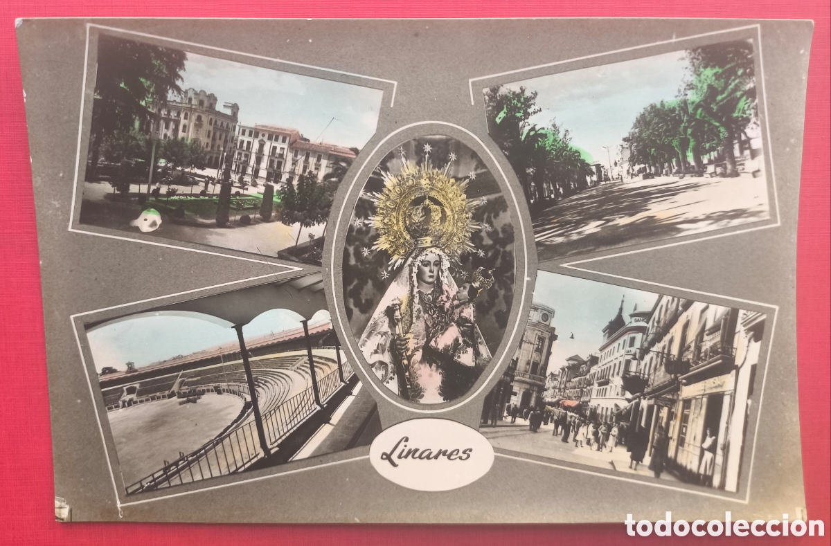 Postales: LINARES RECUERDO POSTAL FOTOGR&Aacute;FICA COLOREADA JAEN C. 1965